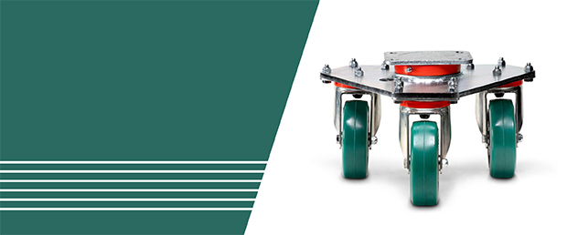 Ruote per carrelli con supporti in acciaio inox - La Rosa Metalli